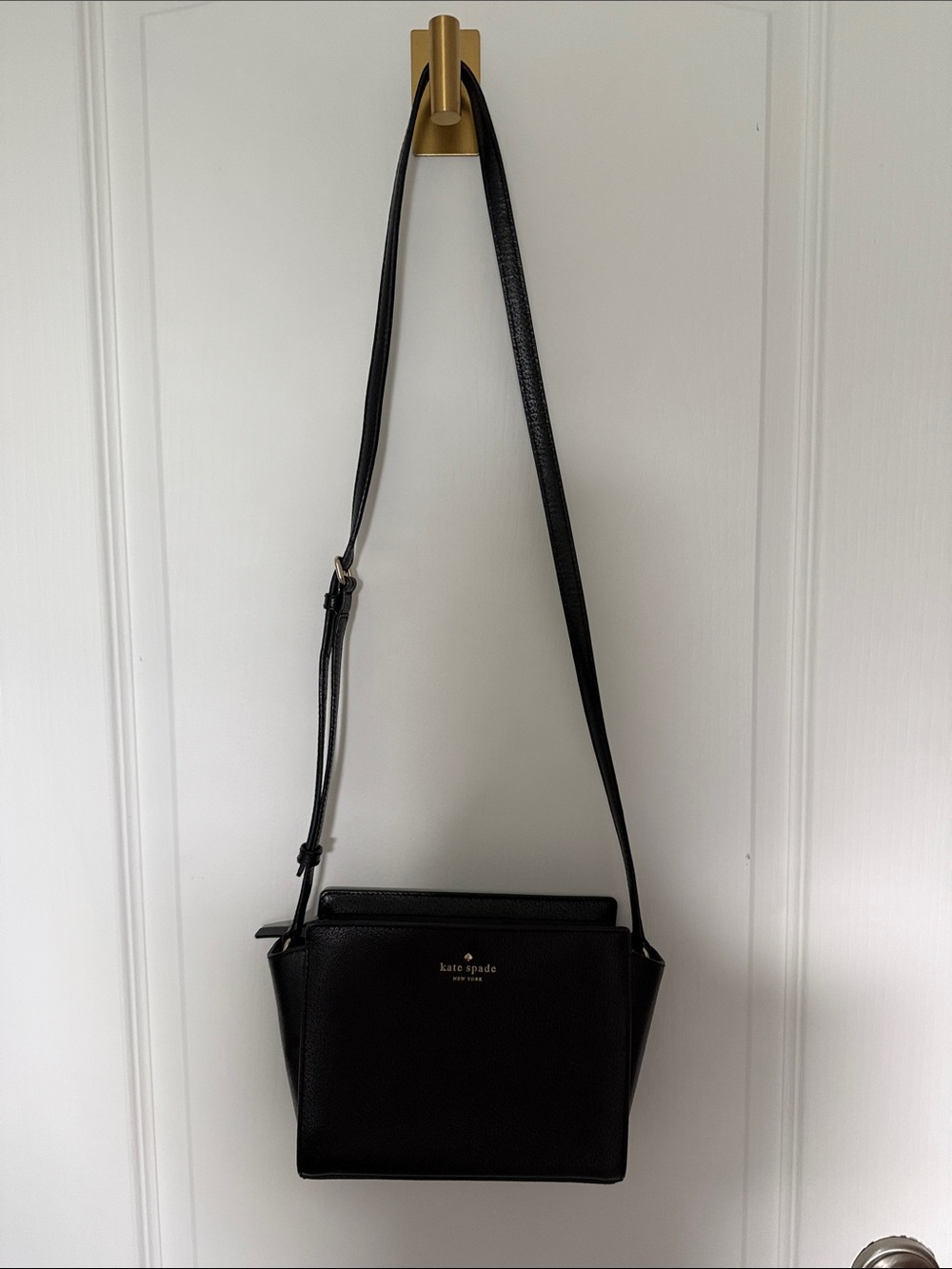 kate spade Black Leather Small Crossbody Bag